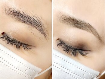 クラン アイラッシュ(Chlan eyelash)の写真/おでこWax＋アイブロウワックス(眉メイク付)¥5980!リピーター多数のハイクオリティサロン【摂津本山/岡本】