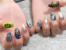 お祭りネイル