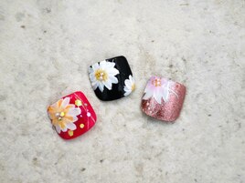 フラワーdesign☆フットサンプル