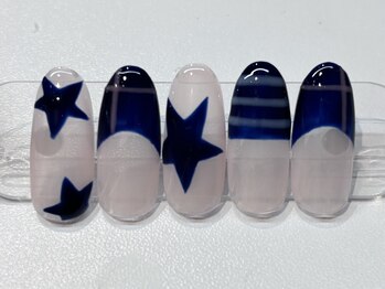 ストライプ×星