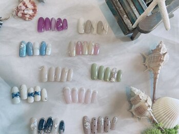 アンクネイルの写真/カウンセリング力◎≪定額デザインは30種類以上♪≫毎月変わる豊富なサンプルからお好きなネイルをチョイス