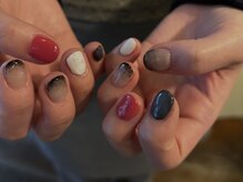 リヘッドモエカネイル(reHEAD/moeka nail)/simple ¥6600