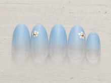 ネイルミックス 自由が丘店(Nail Mix)/カラグラ×ドットフラワー4990円