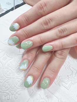 ピュアティネイル(purity nail)/お花のデザイン