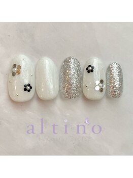 アルティノ ネイル ガーデン(altino nail garden)/キラキラフラワー