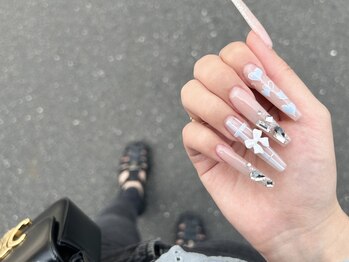 エムネイル(M-Nail)/★ロングチェック韓国ネイル★