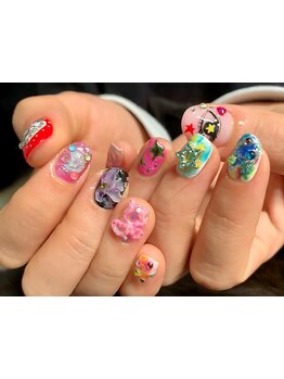 手描きアートが得意なサロン