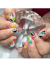 ミント(Mint.)/まっくろくろすけネイル