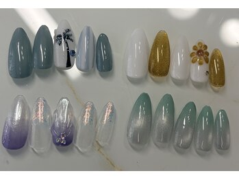 アクアマリン(AQUAMARINE)/定額ネイル　夏デザイン