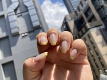 ソウ 難波店 nail salon Sou/イエローフレンチnail