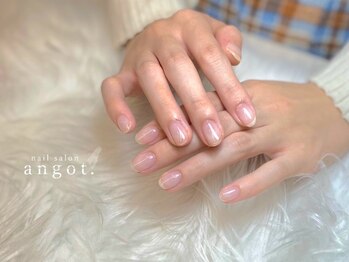 アンガット(angot.)/艶感ナチュラルクリアネイル