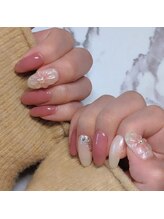 リアネイル(ria nail)/ぷっくりフラワーアート