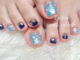 シェル/埋めつくし/ターコイズ