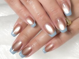 マグネット＋フレンチネイル