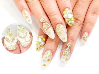 ネイルコレクション ピンク(Nail Collection Pink)/スカルプ放題★ハート・キラキラ