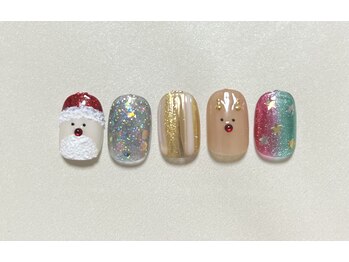 パールネイル(PEARL NAIL)/クリスマスデザイン☆定額8900円