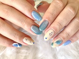 ちぐはぐブルーネイル