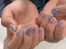 チャーム(charmu.)/パープルニュアンスネイル