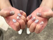 LWHの雰囲気(オフィスネイル/ワンカラー/シンプルデザイン/マグネット/ご用意)