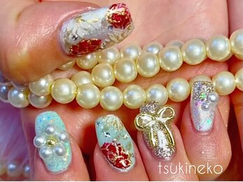 月猫/成人式ネイル