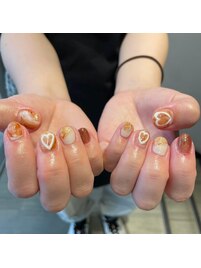 紫陽花ネイル ペディキュア