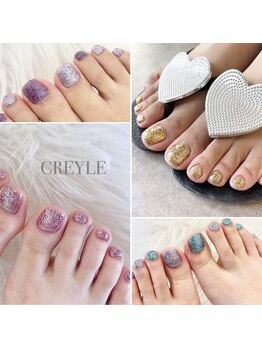 クレイル(CREYLE)/ラメフットワンカラー　