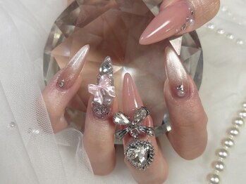 アンジュ 五反田店(Ange)の写真/【イベントに!!うる艶マグネット♪】ワンホン/定額/スカルプ/長さ出し/シンプルまで◎キラキラSNS映えも…*