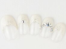 ネイルサロン ドレリッチ 大宮店(drerich)/ブライダルフレンチラメグラデ