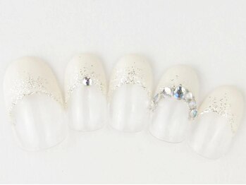 ネイルサロン ドレリッチ 大宮店(drerich)/ブライダルフレンチラメグラデ