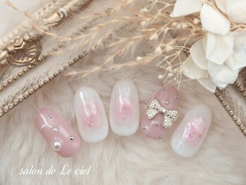 リボン*チークnail