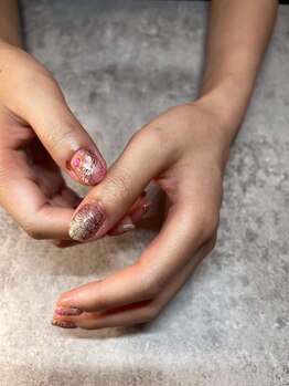 ヒミツキチ 恵比寿店(himitsukichi)/蜜璃ちゃん概念ネイル