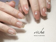 リーチェ ビューティアンドネイルサロン 大名店(Beauty&Nail Salon)/アシメデザイン