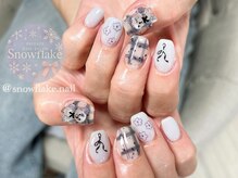 スノーフレーク(Snowflake)/定額デザイン☆人気なくまちゃん