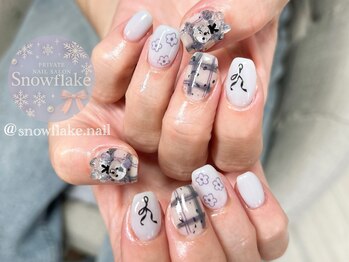 スノーフレーク(Snowflake)/定額デザイン☆人気なくまちゃん