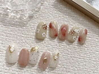 ノット 末広店(Knot)の写真/《シンプル×高技術》自爪を美しく魅せるフォルムにこだわりあり！春の光に映える艶やかな指先で気分もUP♪