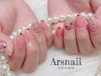 アルスネイル(Ars nail)/ハートツイードネイル