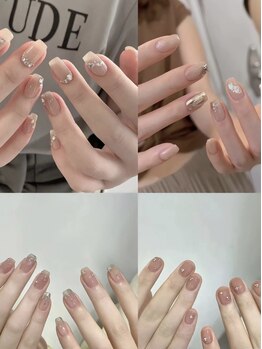 エツキネイル(悦木Nail)の写真/丁寧×信頼の技術力と豊富なパーツやカラーで理想のネイルをご提供☆長さ出しでワンランク上の指先に♪