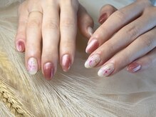 エクリュ(ecru)/リボンネイル