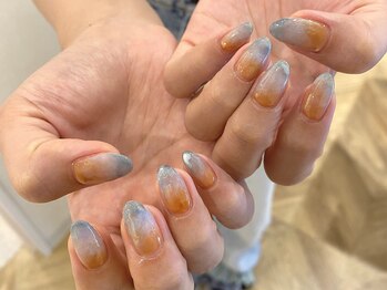 アモフ(amof)/夕焼けネイル☆*:.。