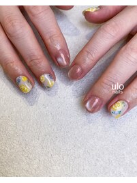 てがきレモンネイル