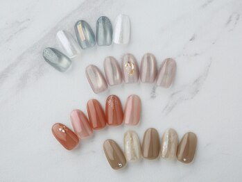 シュシュ ボーテ(CHOUCHOU beaute)の写真/【初めての方にもおすすめ◎】シンプルだからこそ技術が光る！美フォルム際立つワンカラーネイルをご提供♪