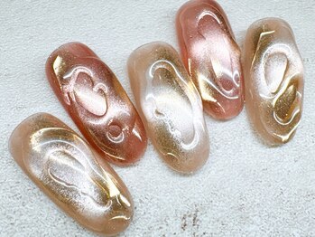 チェリーズネイル(Cherrys Nail)/秋色 ぷっくり マグネットネイル