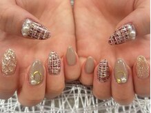 ディーネイル 池袋(D-nail)/〇ツイードネイル