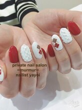 プライベート ネイルサロン マーマ(murmur)/アーガイルニットネイル