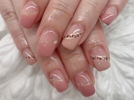 【嶌田】スカーフ風レオパード