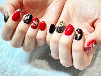 アルシエロ(al cielo)/和柄ネイル