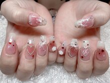 レアネイル 新宿(le'a nail)/ピンクチークネイル