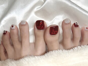 ぷわべりネイル 岐南/冬のフットも可愛い★