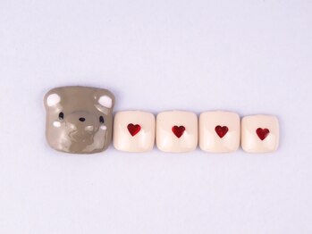 まつげアンドネイル ディアマンローズ(DIAMANT ROSE)/くまさん フットネイル・6600円