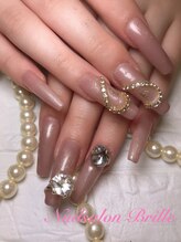 エスフィーネイルサロン ブリーユ(Esfy nailsalon Brille)/ベージュキラキラネイル